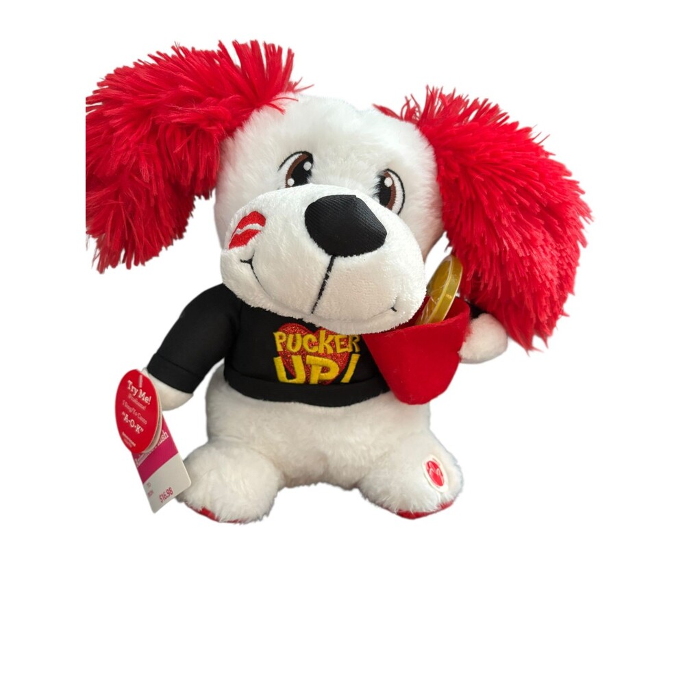 Celebrate! Valentine’s Day Animated Singing Dog Plush – “Pucker Up!”-2022 NWT